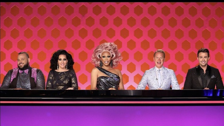 Franzese with the rest of the Drag Race panel