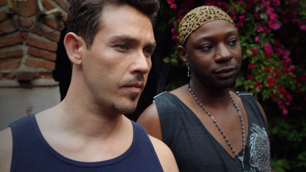 Kevin Alejandro as Jesus and Nelsan Ellis as Lafayette on True Blood