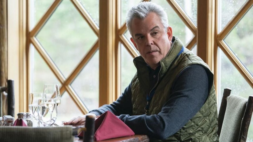 Danny Huston pondering a power play in Succession