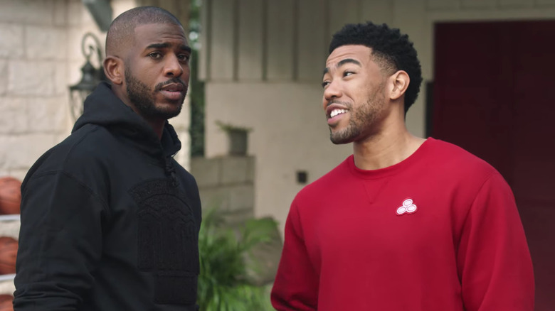 Jake from State Farm with Chris Paul 