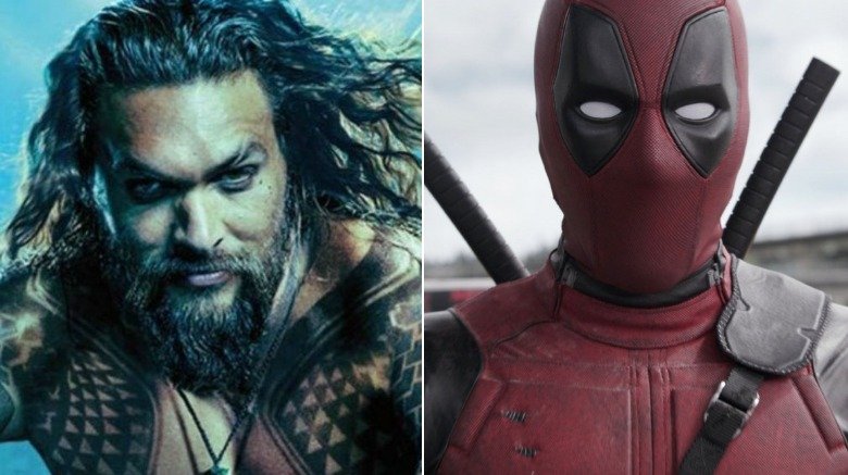 Split image of Aquaman and Deadpool