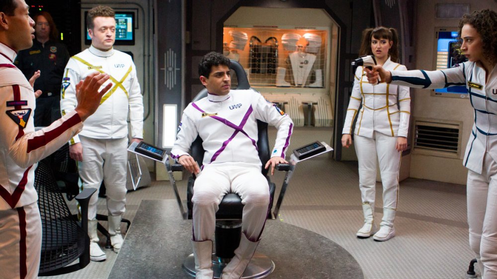 Karan Soni and the cast of Other Space