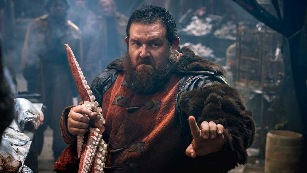 Nick Frost Bajie pointing tentacles