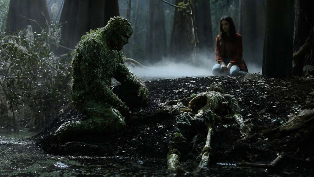 Derek Mears and Crystal Reed on Swamp Thing