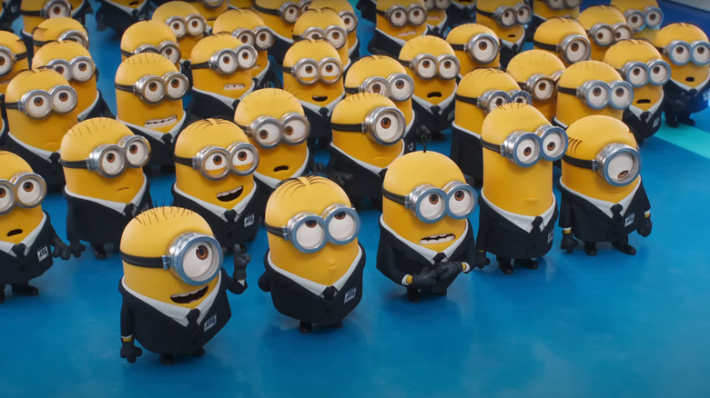 Minions in suits