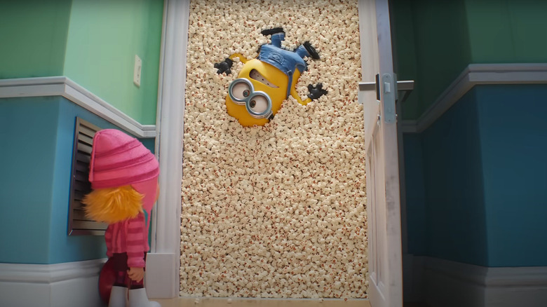 Edith sees Minion trapped in popcorn