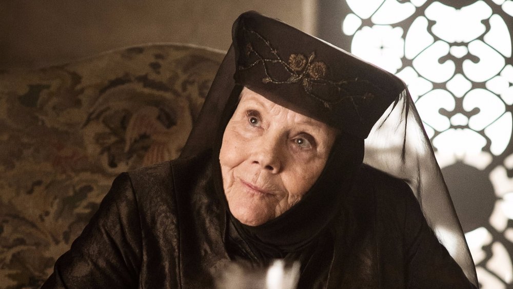 Diana Rigg as Olenna Tyrell on Game of Thrones