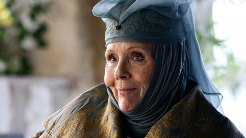 Diana Rigg as Olenna Tyrell on Game of Thrones