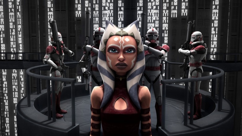 The trial of Ahsoka Tano held in Coruscant by Admiral Tarkin