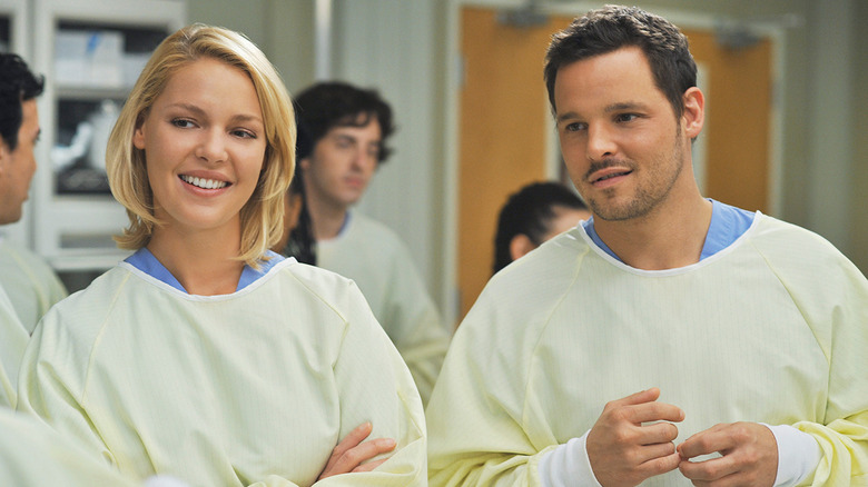 Izzie and Alex in the emergency room on Grey's Anatomy