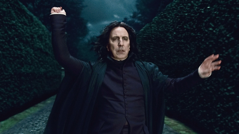 Snape casting spell