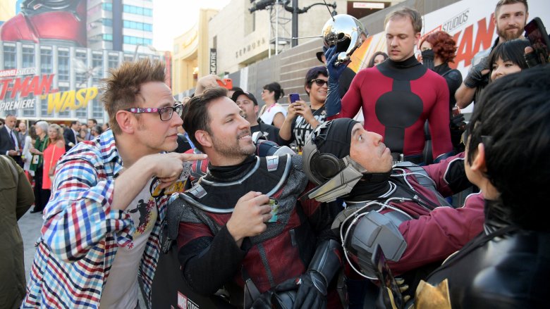 James Gunn with fans at Ant-Man and the Wasp premiere