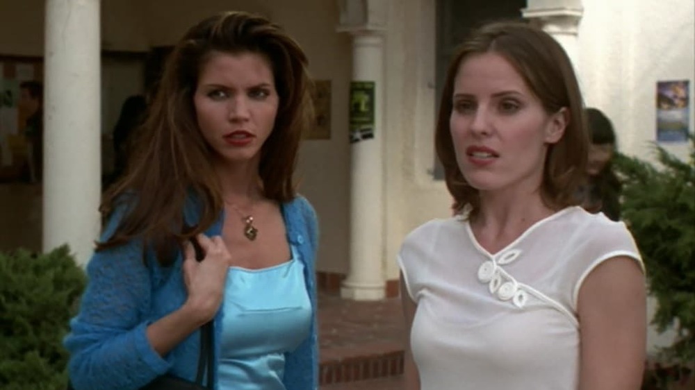 Cordelia Chase and Anya look disgusted