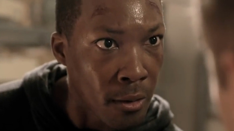 Eric Carter sweating and angry 24:Legacy