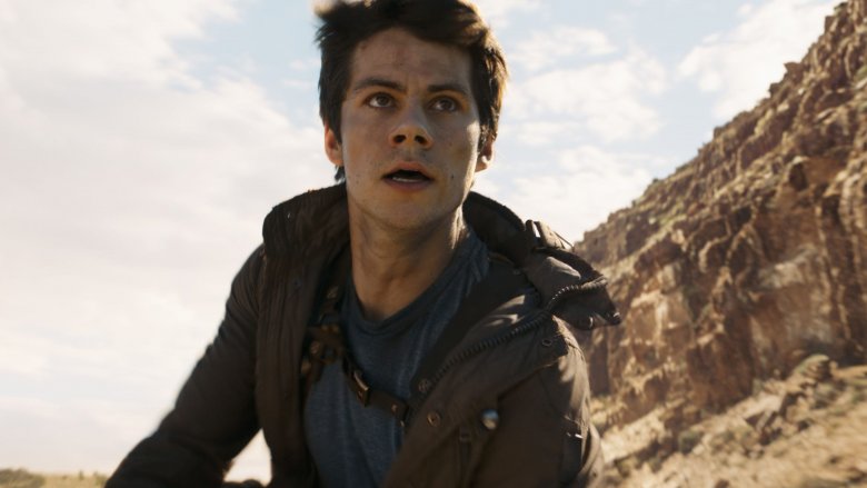 Dylan O'Brien in the maze runner