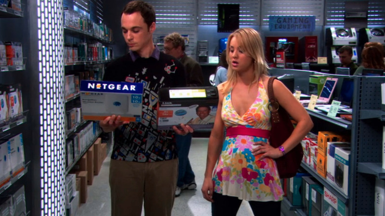 Sheldon and Penny argue about routers