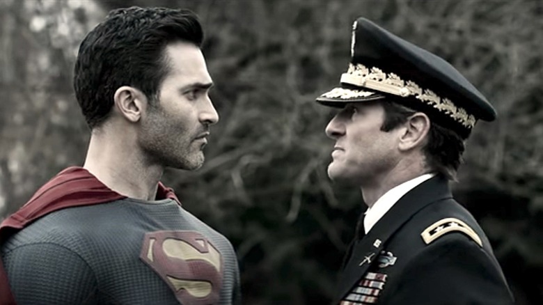 Bohen glaring at Superman