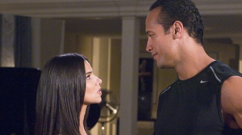 Roselyn Sanchez and The Rock in The Game Plan