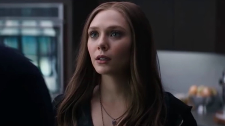 Elizabeth Olsen as Wanda Maximoff in Captain America: Civil War