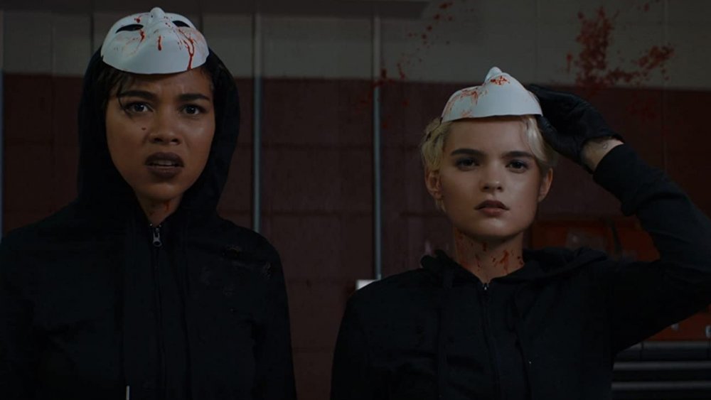 Alexandra Shipp and Brianna Hildebrand in The Tragedy Girls