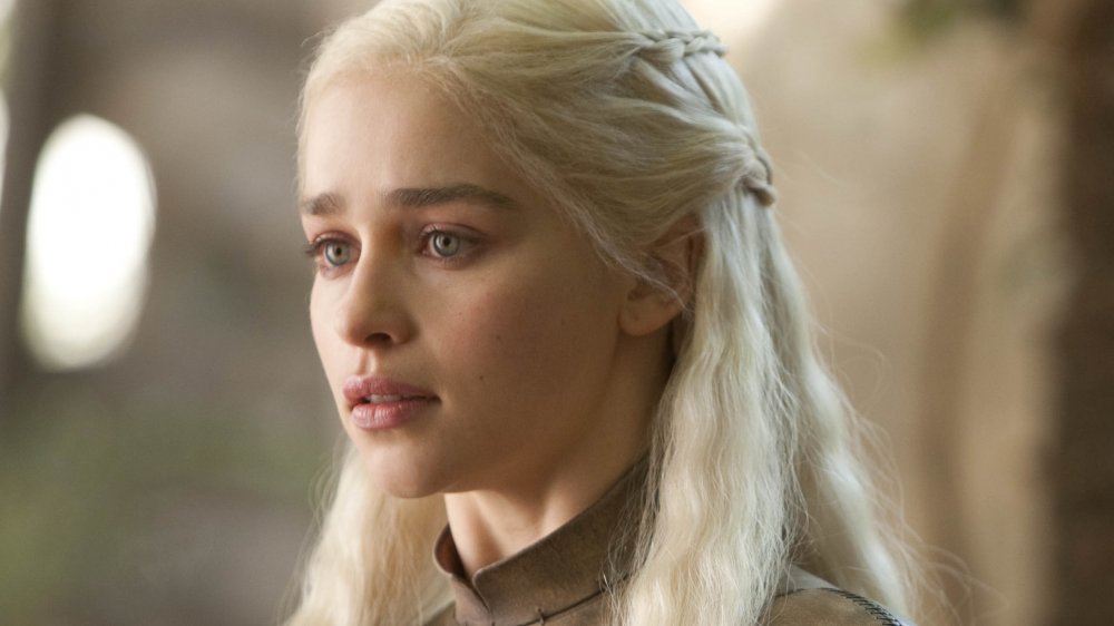 Emilia Clarke as Daenerys Targaryen on Game of Thrones