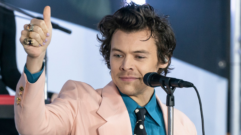 Harry Styles performing