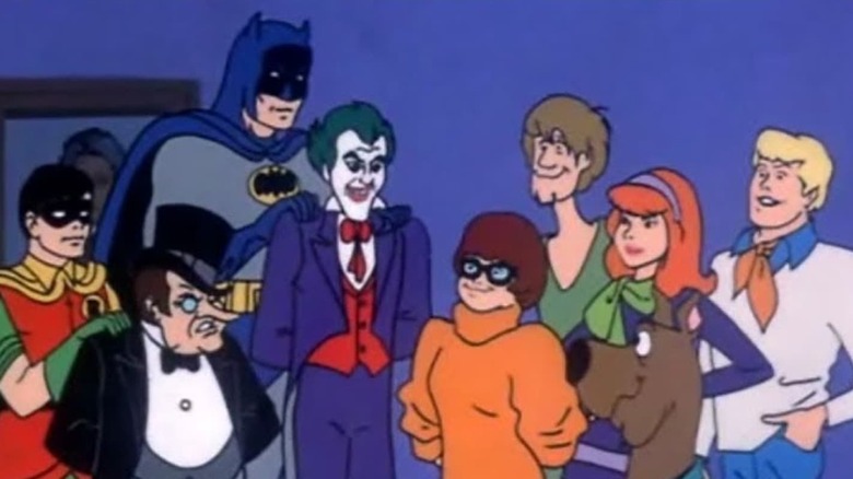 Scooby-Doo gang with Batman