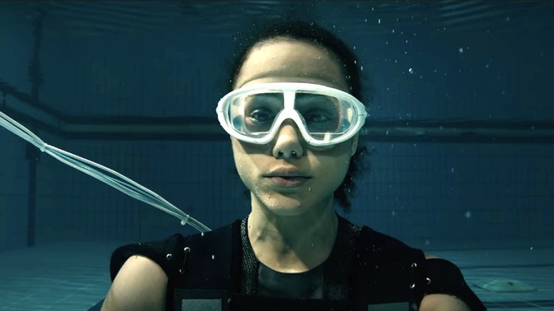 Nathalie Emmanuel goggles, underwater