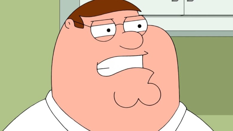 Peter Griffin looking angry