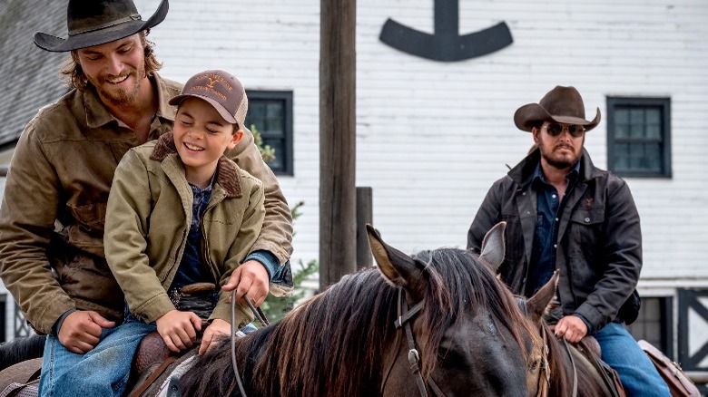 Riding horses on 'Yellowstone'