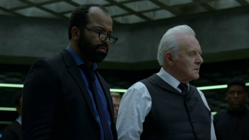 Jeffrey Wright and Anthony Hopkins in Westworld