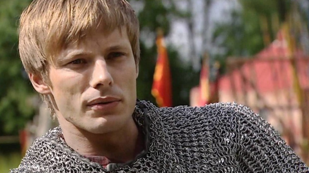 Bradley James as Arthur on Merlin