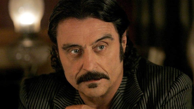 Ian McShane Al Swearengen smiling