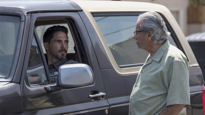 Kevin Jimenez sitting in car