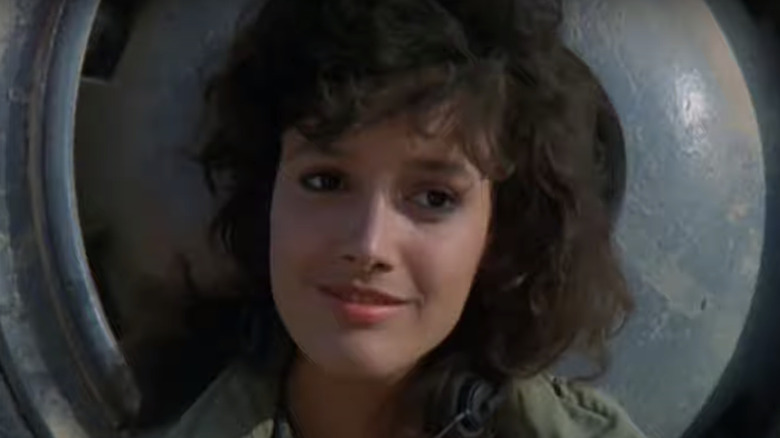 Alex smiling in Flashdance