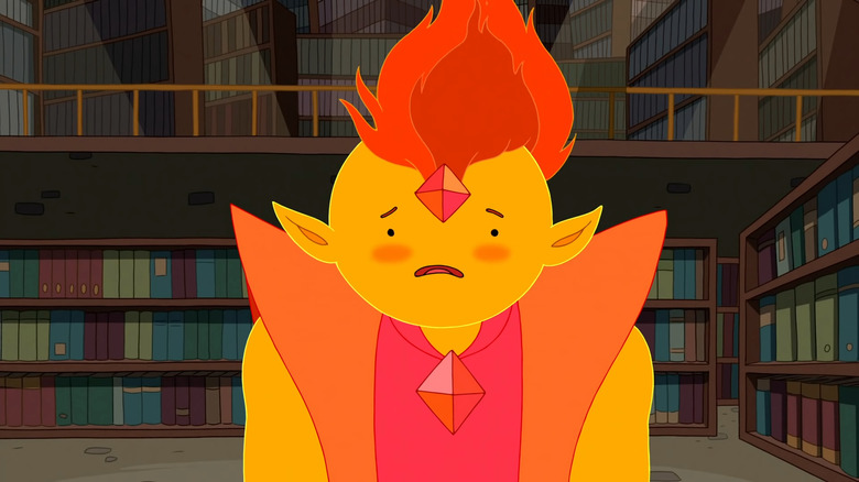 Flame Prince frowning