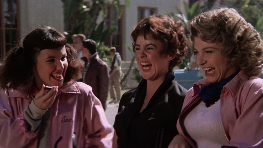 Pink Ladies laughing in Grease