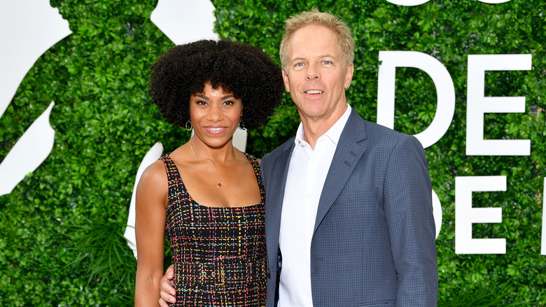 Kelly McCreary and Greg Germann smiling