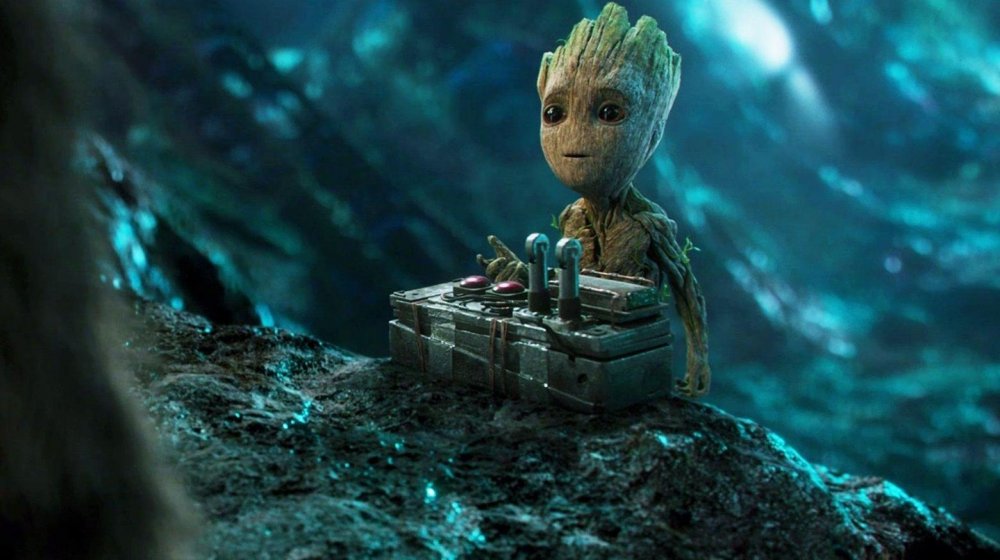 The adorable Baby Groot in Guardians of the Galaxy Vol. 2