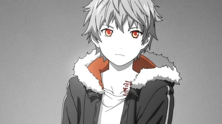 Yukine wearing a jacket