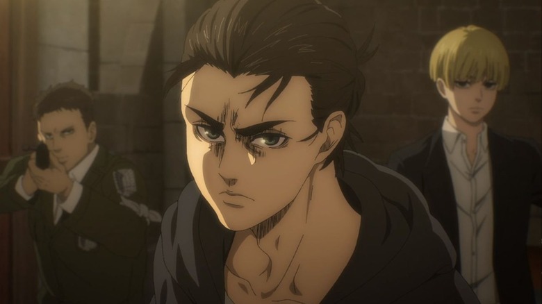 Eren Jaeger looking angry