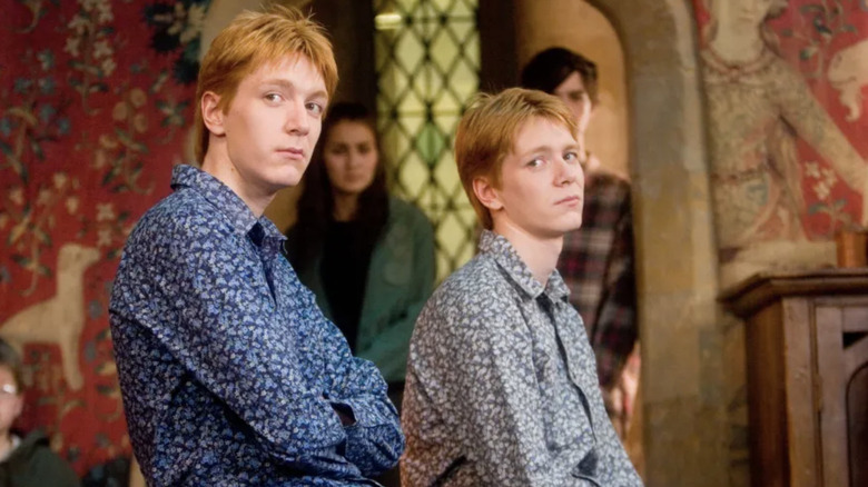 Fred and George Weasley annoyed