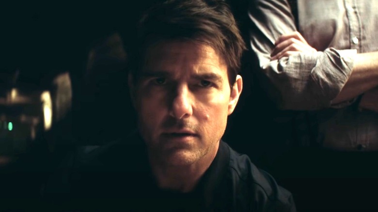 Ethan Hunt looking straight ahead, serious