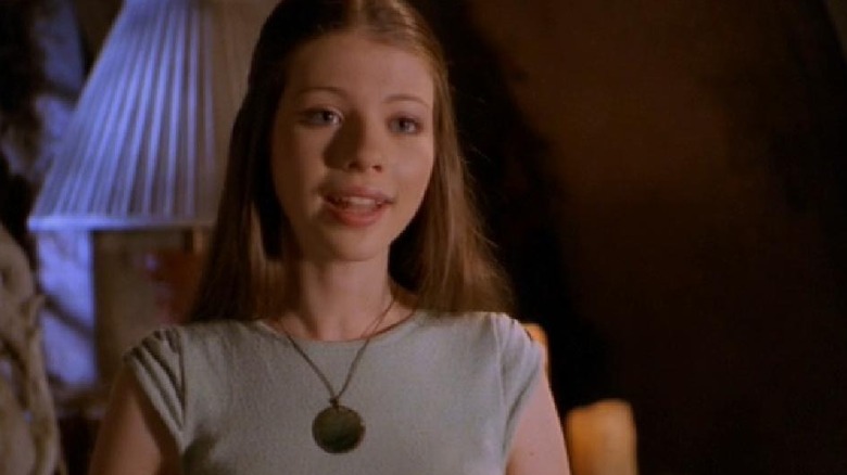 Dawn Summers smiling in "Buffy the Vampire Slayer"