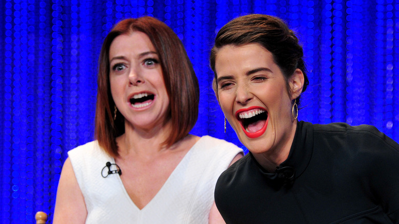 Alyson Hannigan, Cobie Smulders laughing