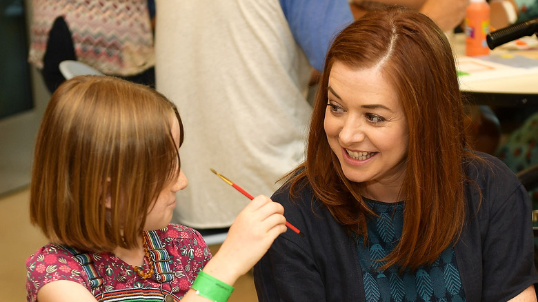 Alyson Hannigan with oldest daughter