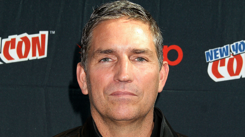 Jim Caviezel standing at Comic-Con