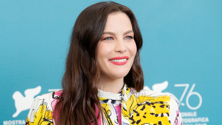 Liv Tyler wearing flowery top