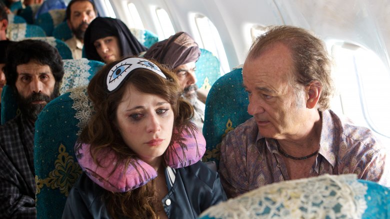 Zooey Deschanel and Bill Murray in Rock the Kasbah