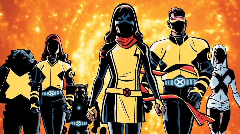 Ms. Marvel alongside the X-Men